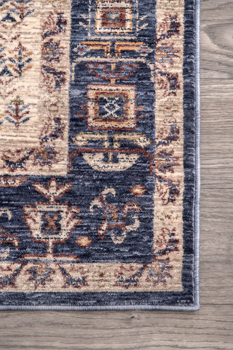 Blue Vintage Medallion Area -matto 150x240 cm