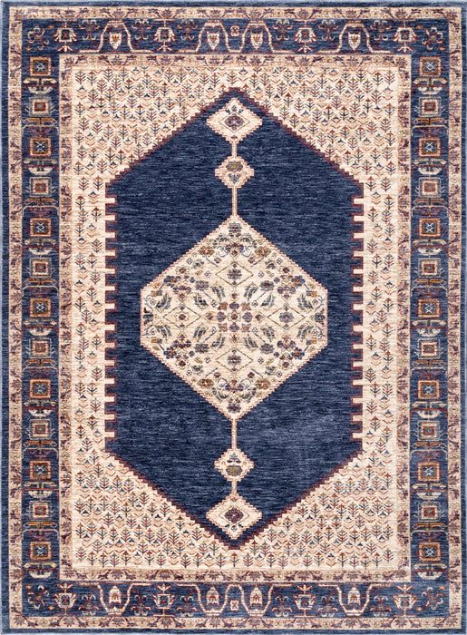 Blue Vintage Medallion Area -matto 150x240 cm