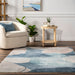 Blue Washable Abstract Area Rug 160x230 cm