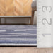 Blue Washable Indoor Outdoor Area Rug for Home Decor