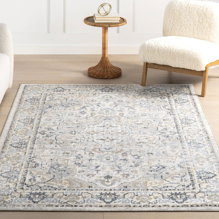 Blue Washable Vines Area Rug 152 Cm X 244 Cm