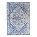 Blue White Polypropylene Rug Inspired by Mykonos Style