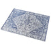 Blue White Polypropylene Rug Inspired by Mykonos Style