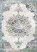 Blue Wildflower Medallion Area Rug 200x300 cm