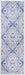 Blue Wrought Iron Trellis Area Rug 120x180 cm