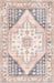 Blush Machine Washable Faded Area Rug 80x150 cm