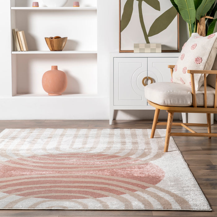 Blush Mars Area Rug 150x240 cm For Living Room