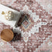 Blush Medallion Machine Washable Area Rug 120x180 cm