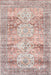 Blush Pink Geometric Medallion Washable Area Rug 120x180 cm