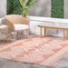 Blush Pink Indoor Outdoor Area Rug 120x180 cm