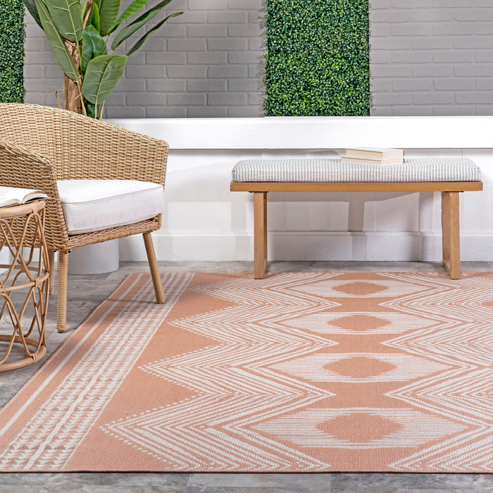 Blush Pink Indoor Outdoor Area Rug 120x180 cm