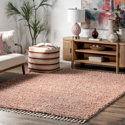 Blush Shag Area Rug 120x180 cm měkká plyšová podlahová krytina