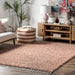 Blush Shag Area Rug 120x180 cm měkká plyšová podlahová krytina