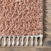 Blush Shag Area Rug 120x180 cm měkká plyšová podlahová krytina