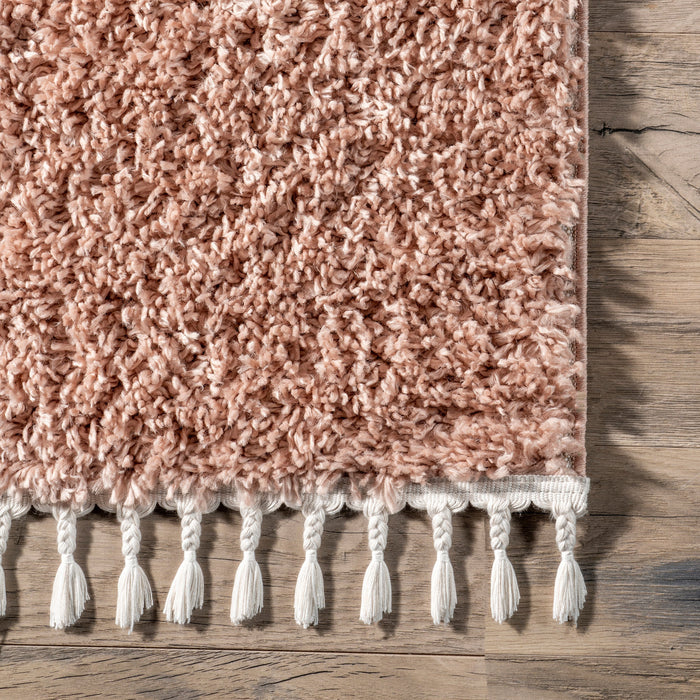 Blush Shag Area Rug 160x230 cm