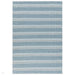 Boardwalk Modern Striped Hand-Woven Durable Stain-Resistant Weatherproof Flatweave In-Outdoor Blue/Grey/Cream Rug