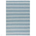 Boardwalk Modern Striped Hand-Woven Durable Stain-Resistant Weatherproof Flatweave In-Outdoor Blue/Grey/Cream Rug