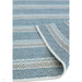 Boardwalk Modern Striped Hand-Woven Durable Stain-Resistant Weatherproof Flatweave In-Outdoor Blue/Grey/Cream Rug