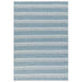 Boardwalk Modern Striped Hand-Woven Durable Stain-Resistant Weatherproof Flatweave In-Outdoor Blue/Grey/Cream Rug