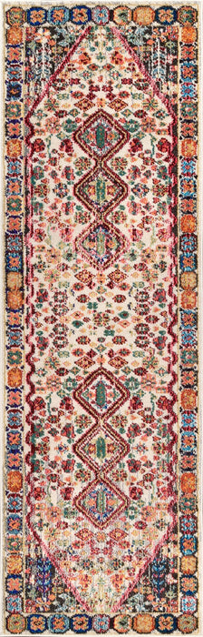 Bohemian 100% Polypropylene Area Rug in Ivory