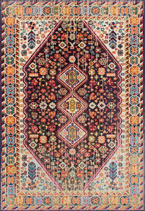 Bohemian Black Area Rug 100% Polypropylene 160x230 cm