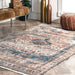 Bohemian Blue Area Rug for Home Decor