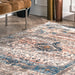 Bohemian Blue Area Rug for Home Decor