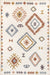 Bohemian Fringed Area Rug 160x230 cm Beige