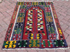 Bohemian Handmade Kilim Rug 135cm x 100cm Vintage Design