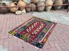 Bohemian Handmade Kilim Rug 135cm x 100cm Vintage Design