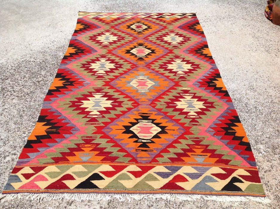 Bohemian Handwoven Vintage-matto 320cm x 180cm