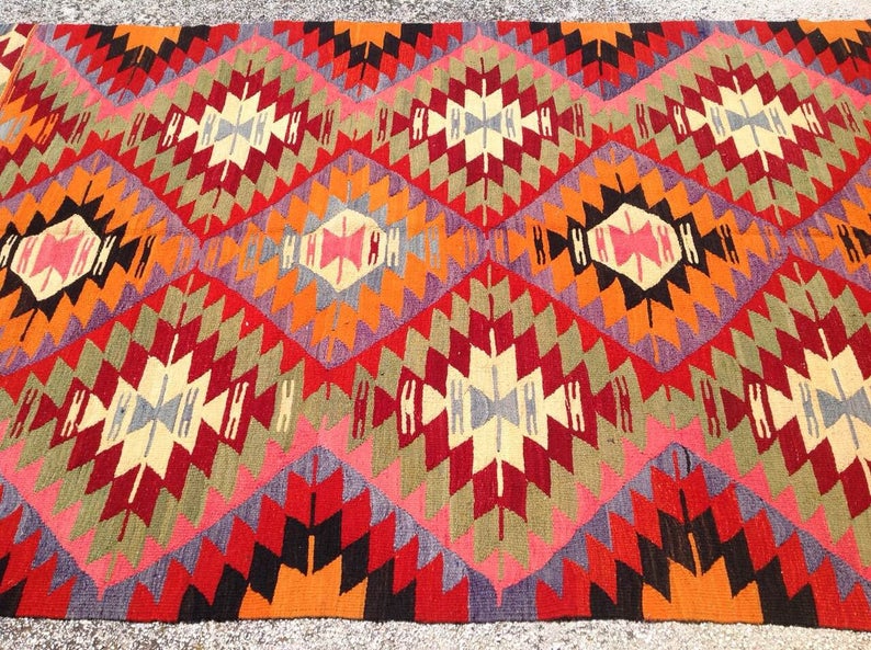 Bohemian Handwoven Vintage-matto 320cm x 180cm