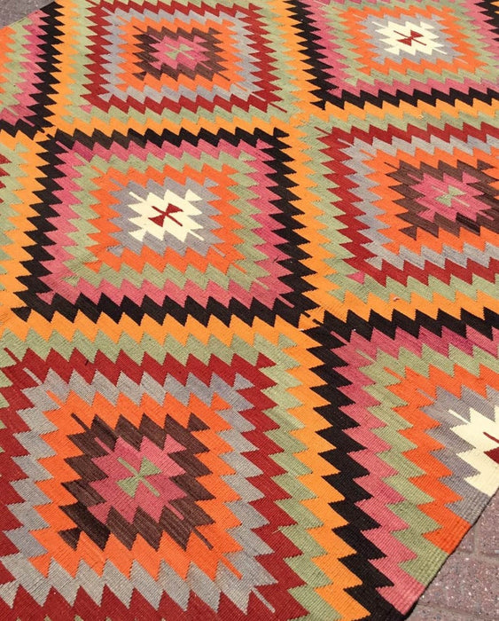 Bohemian Kilim Area -matto 311cm x 202cm monivärinen