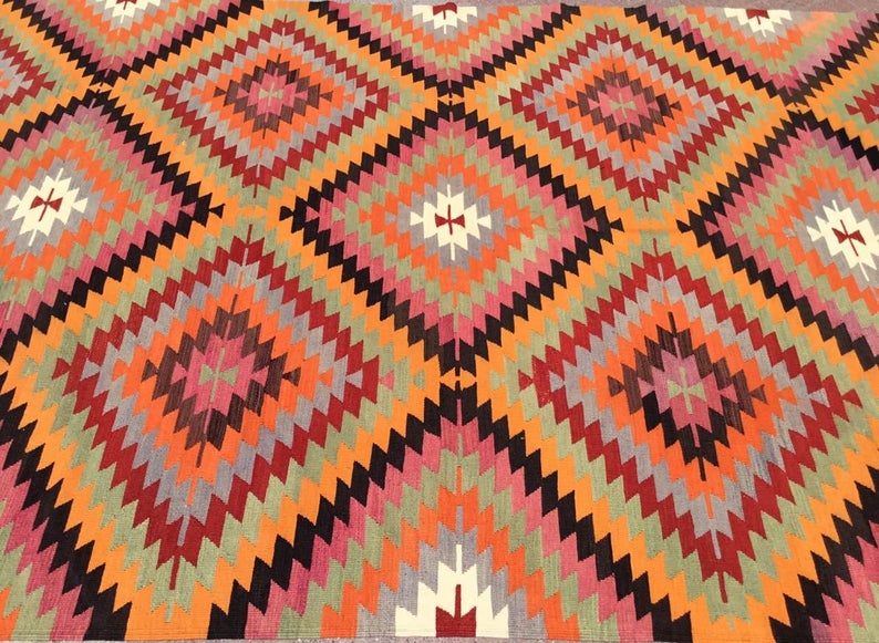 Bohemian Kilim Area -matto 311cm x 202cm monivärinen