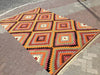 Bohemian Kilim Area -matto 311cm x 202cm monivärinen