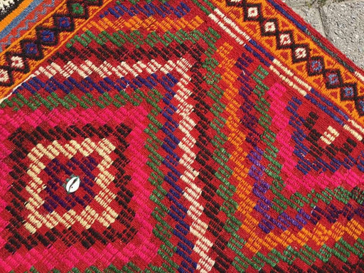Bohemian Kilim Rug 139.7cm x 92.7cm Handwoven Vintage