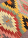 Bohemian Kilim Rug 223cm x 130cm Vintage #315