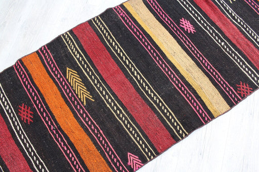 Kilim Runner Quay bohémien, 76 cm x 291 cm, design tradizionale