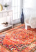 Bohemian Orange Center Medallion Area Rug 100x150 cm