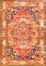 Bohemian Orange Center Medallion Area Rug 100x150 cm