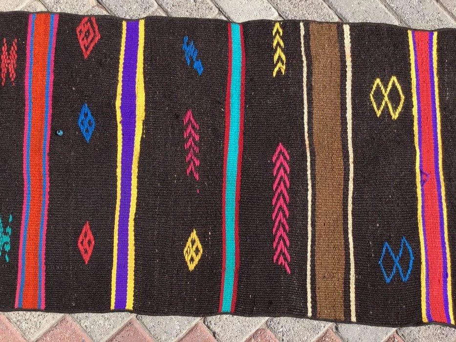 Bohemian Turkish Kilim Juoksumatto 250 cm x 67 cm #297