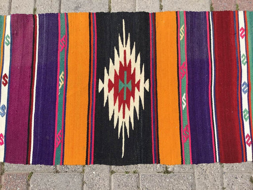 Bohemian Turkish Kilim Runner Rug 283cm x 59cm