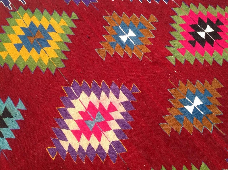 Bohemian Vintage Handwoven Rug 295cm x 180cm