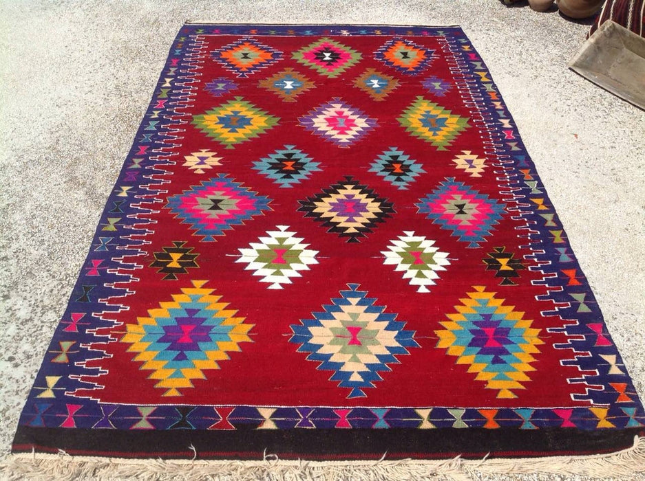 Bohemian Vintage Handwoven Rug 295cm x 180cm