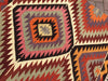 Bohemian Vintage Kilim Rug 126cm x 117cm Handwoven Turkey