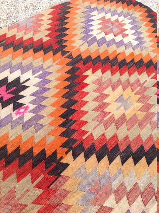 Bohemian Vintage Kilim -matto 267cm x 183cm käsinkudottu