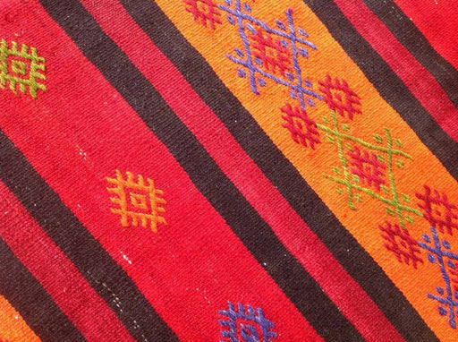 Bohemian Vintage Kilim Rug 348cm x 167cm Handwoven