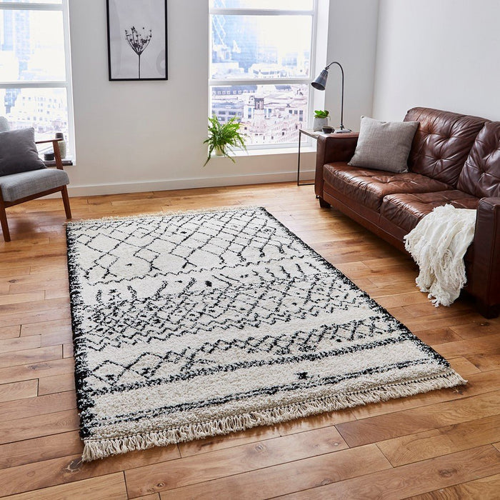 Boho 5402 Black / White Rug