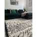 Boho 5402 Modern Moroccan Berber Soft Plush Shaggy White/Black Rug