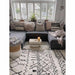 Boho 5402 Modern Moroccan Berber Soft Plush Shaggy White/Black Rug